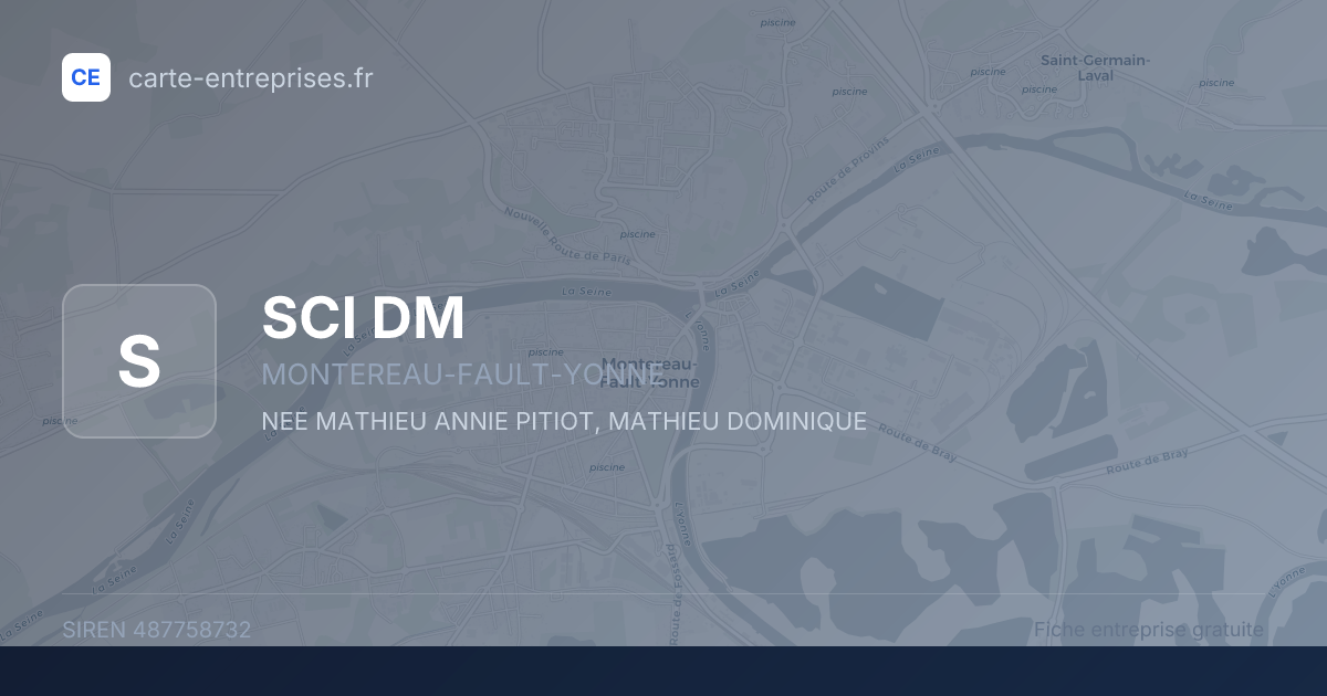 SCI DM — 487758732 — fiche entreprise
