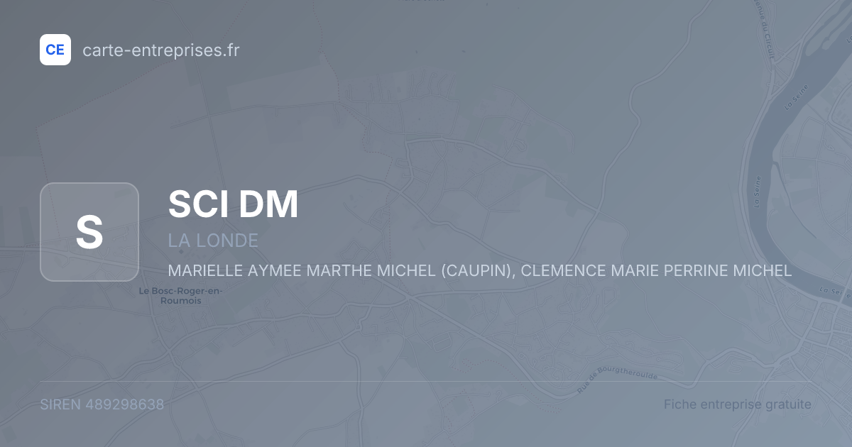 SCI DM — 489298638 — fiche entreprise