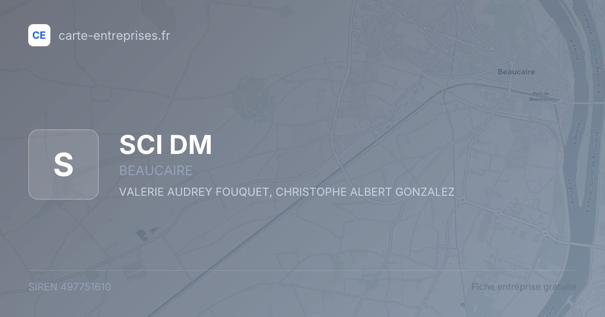 SCI DM — 497751610 — fiche entreprise