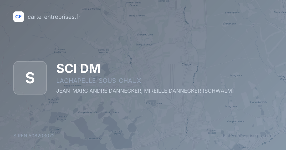 SCI DM — 508203072 — fiche entreprise
