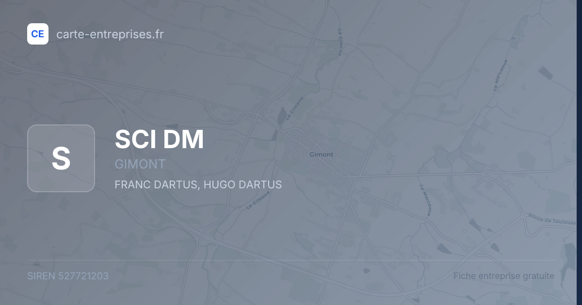 SCI DM — 527721203 — fiche entreprise
