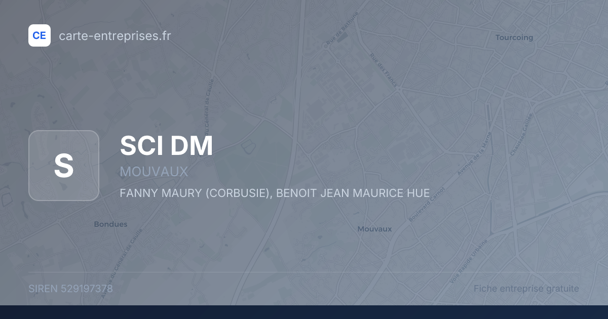 SCI DM — 529197378 — fiche entreprise