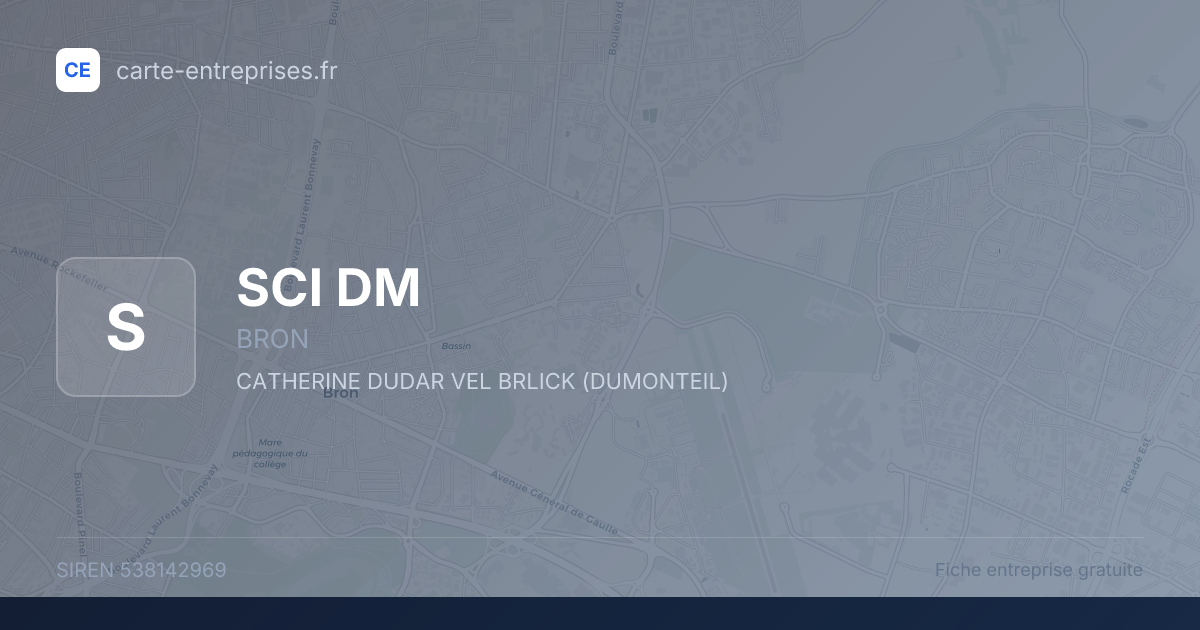 SCI DM — 538142969 — fiche entreprise