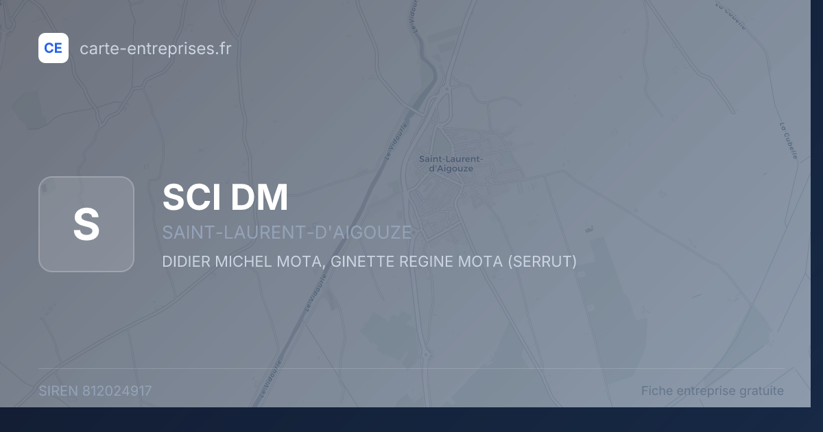 SCI DM — 812024917 — fiche entreprise