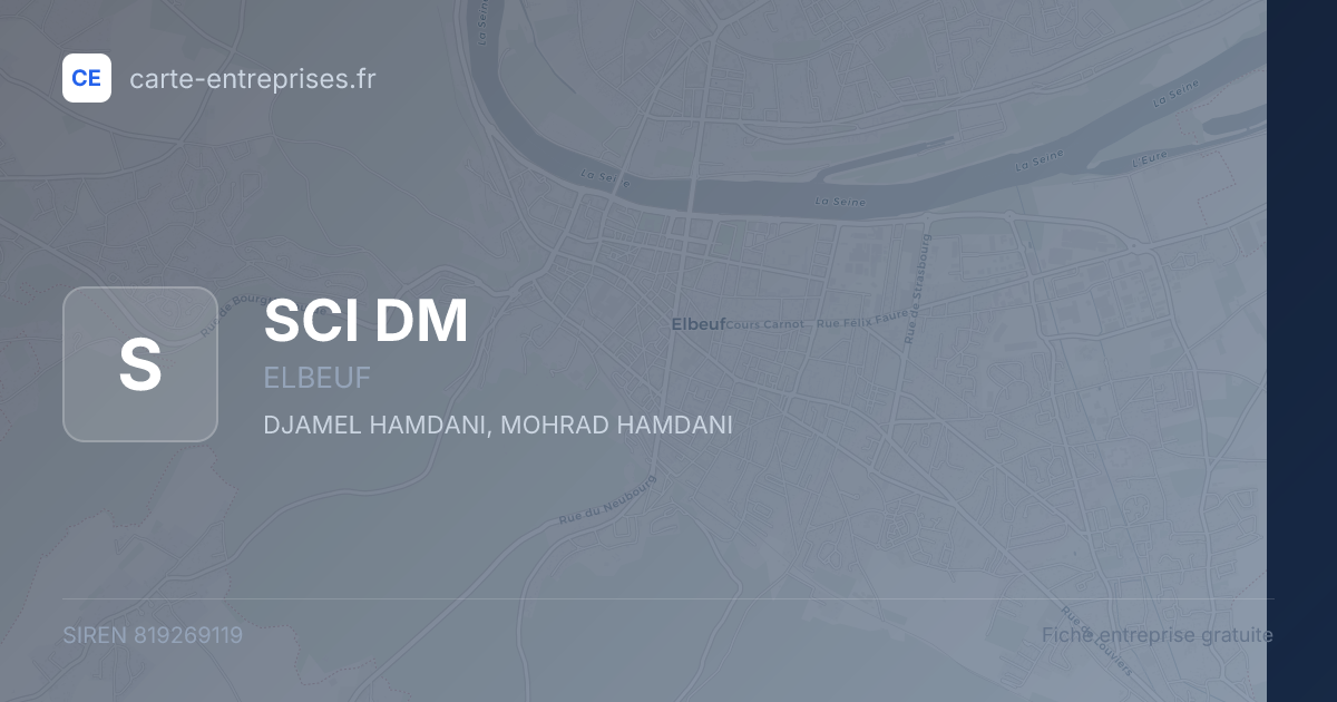 SCI DM — 819269119 — fiche entreprise