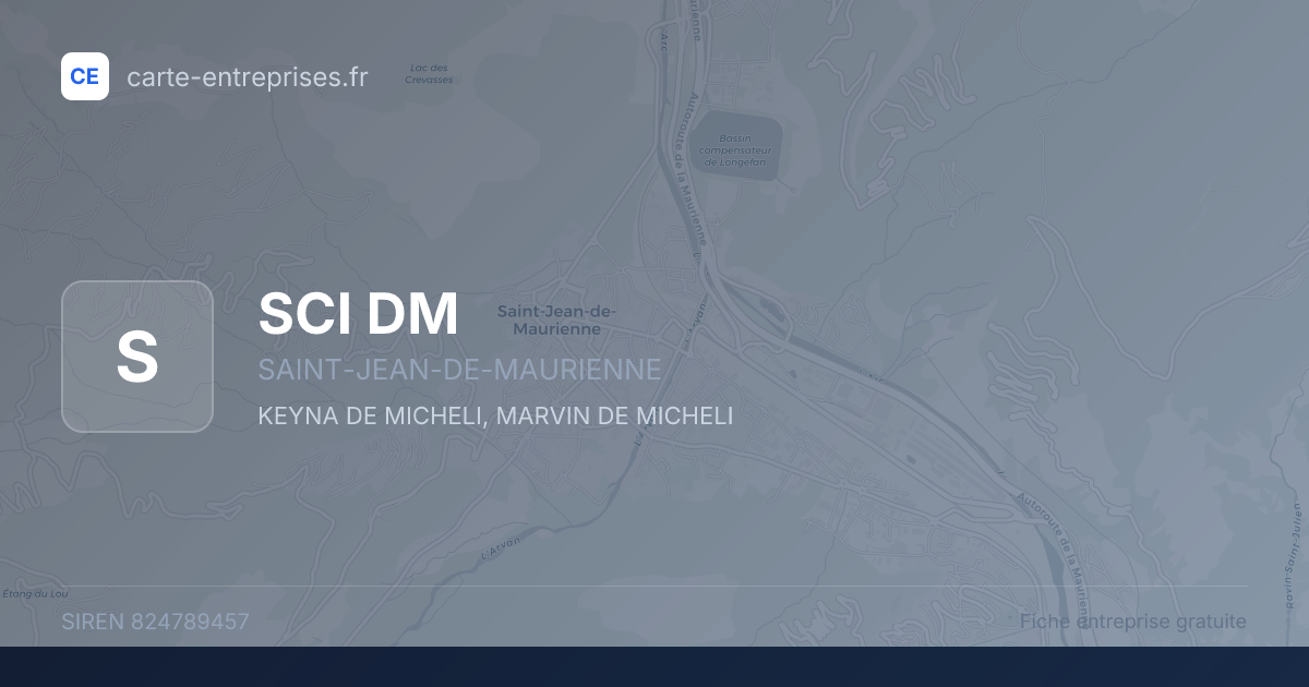 SCI DM — 824789457 — fiche entreprise