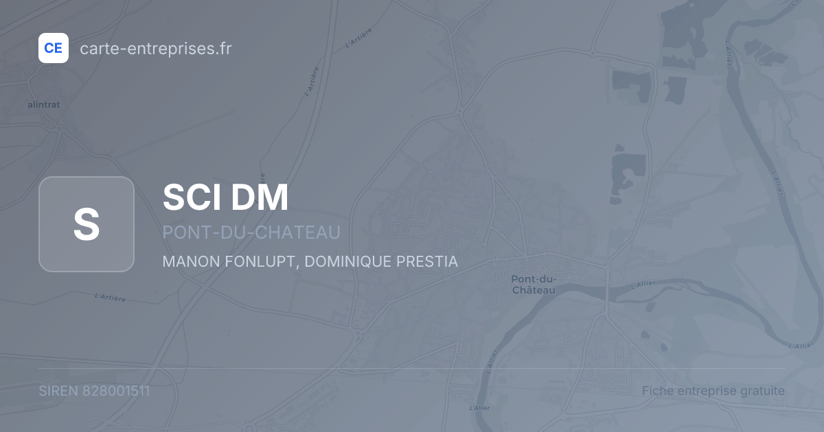 SCI DM — 828001511 — fiche entreprise