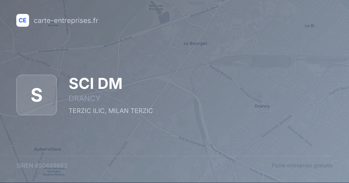 SCI DM — 850489683 — fiche entreprise