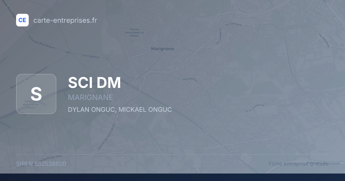 SCI DM — 852538800 — fiche entreprise
