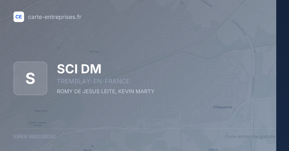 SCI DM — 885039032 — fiche entreprise
