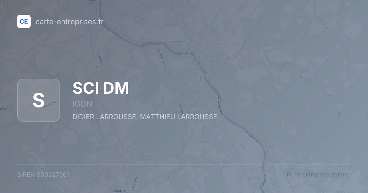 SCI DM — 909327561 — fiche entreprise