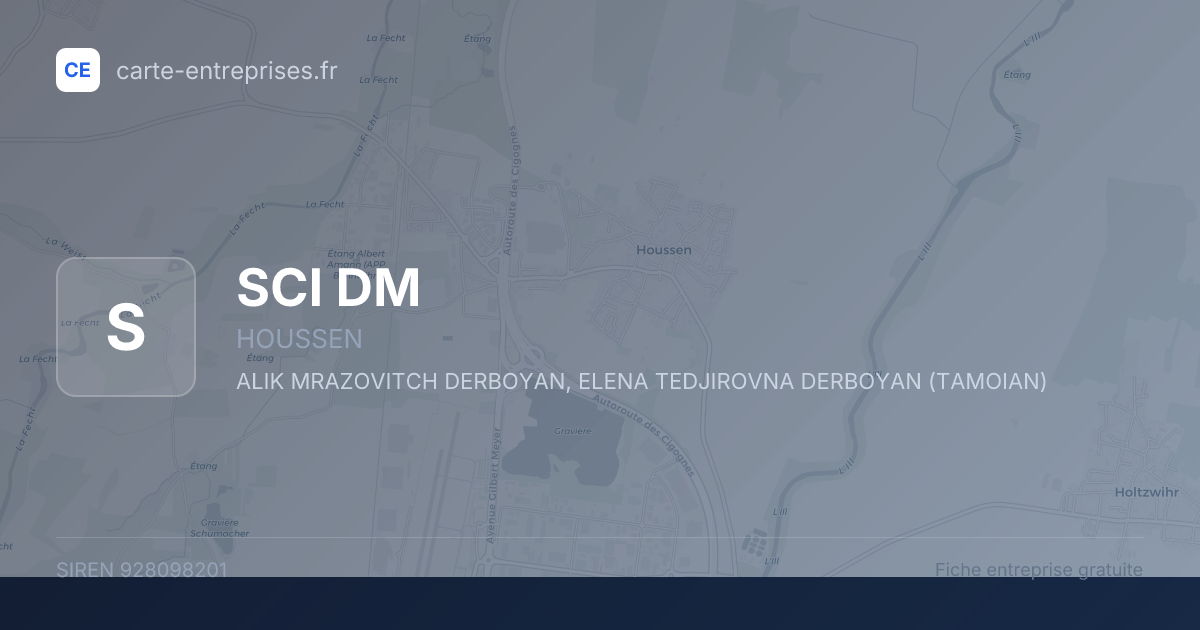 SCI DM — 928098201 — fiche entreprise