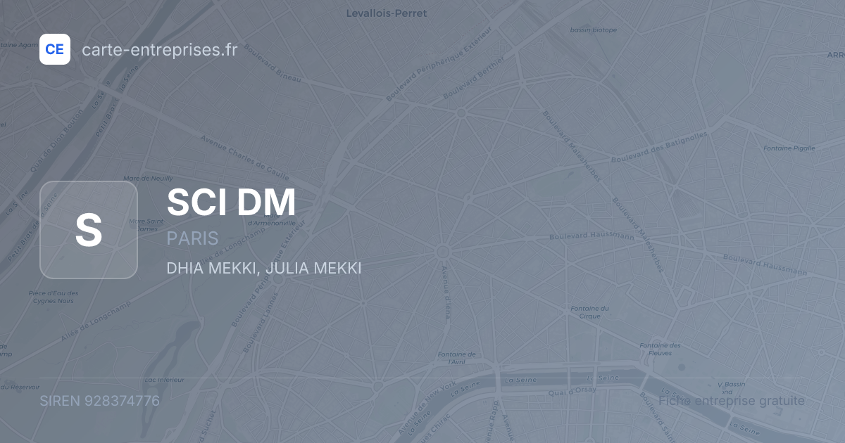 SCI DM — 928374776 — fiche entreprise