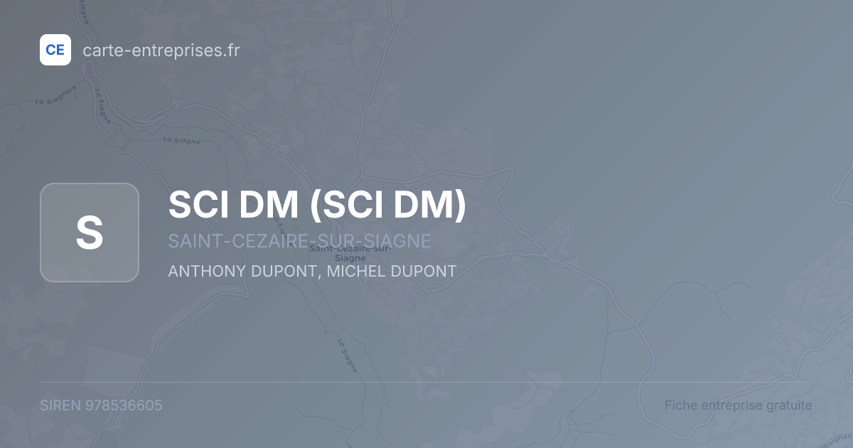SCI DM — 978536605 — fiche entreprise