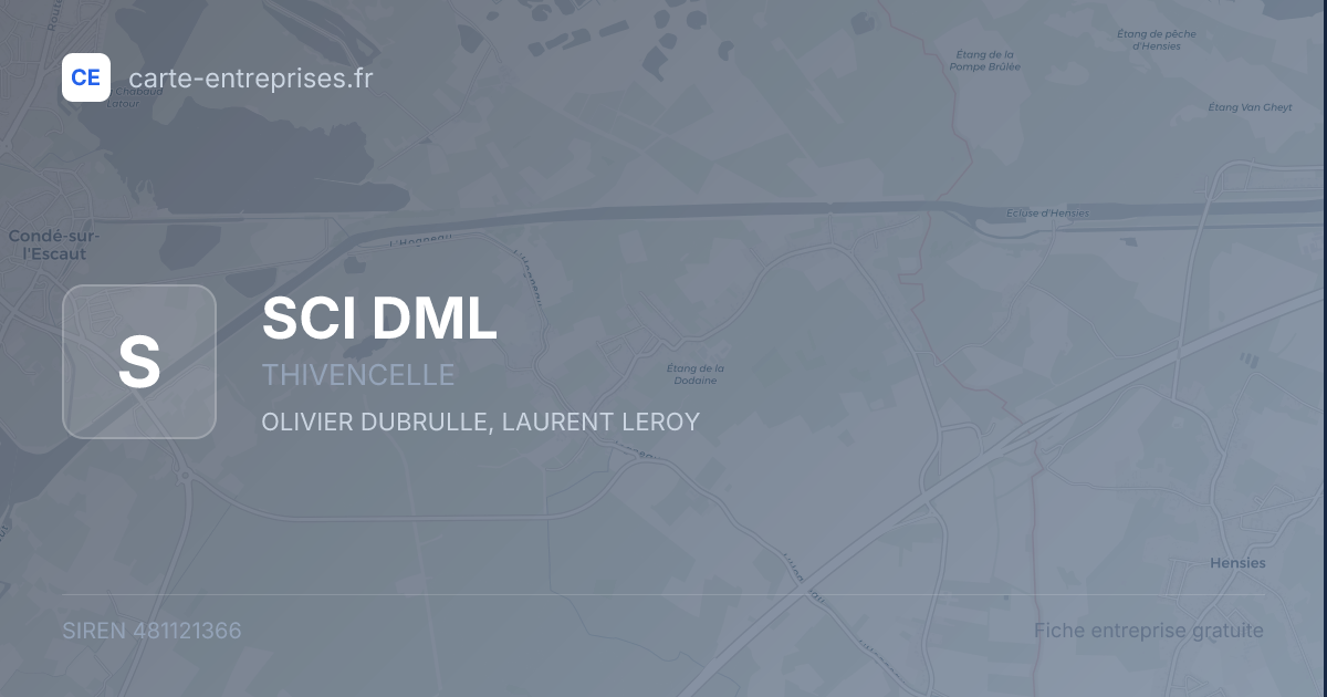 SCI DML — 481121366 — fiche entreprise