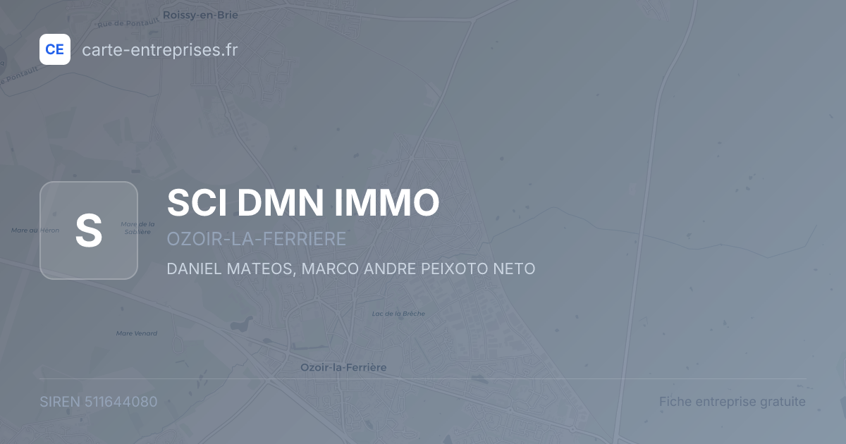 SCI DMN IMMO — 511644080 — fiche entreprise