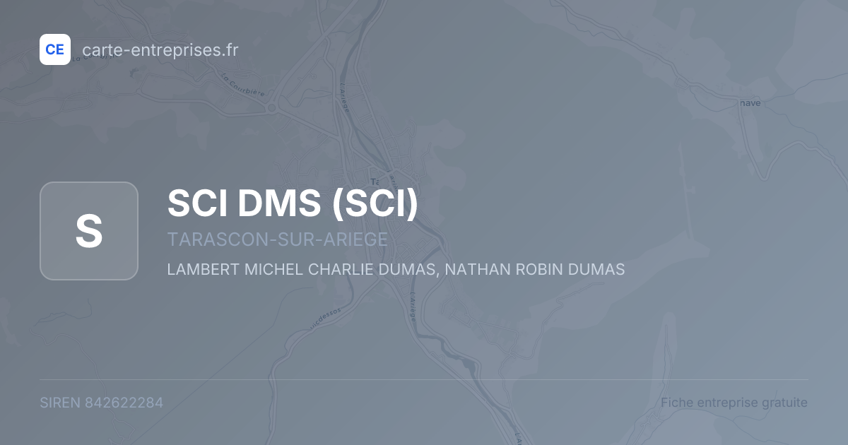 SCI DMS (SCI) — 842622284 — fiche entreprise