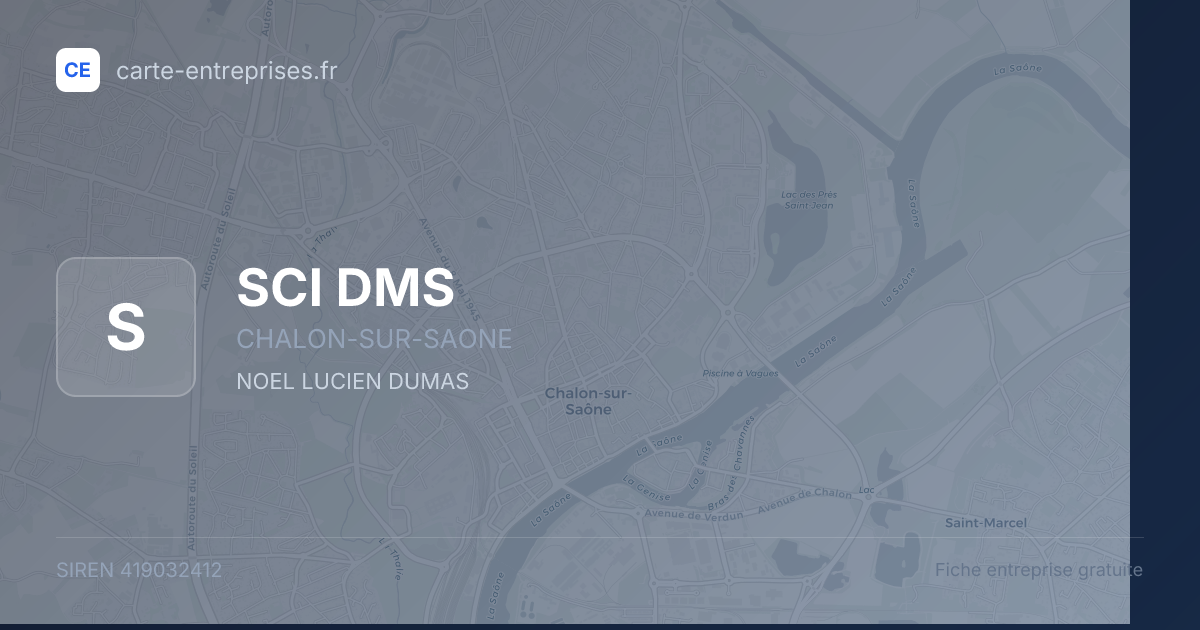 SCI DMS — 419032412 — fiche entreprise