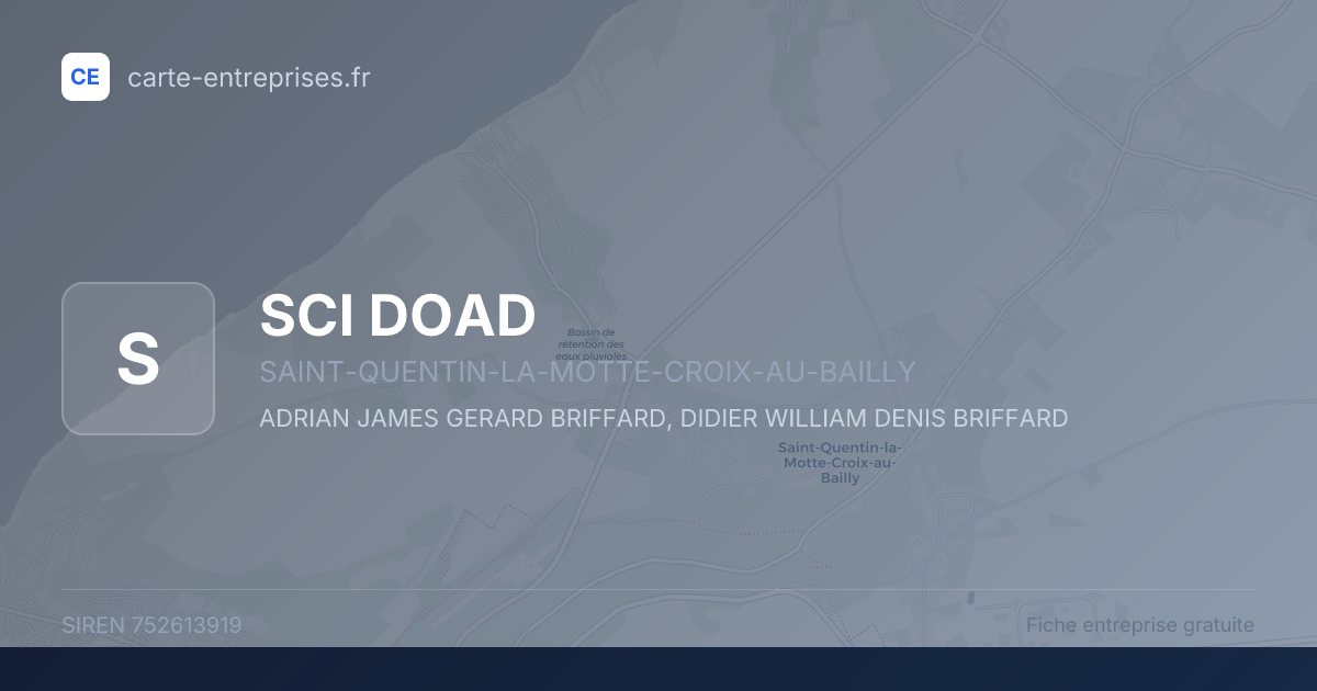 SCI DOAD — 752613919 — fiche entreprise