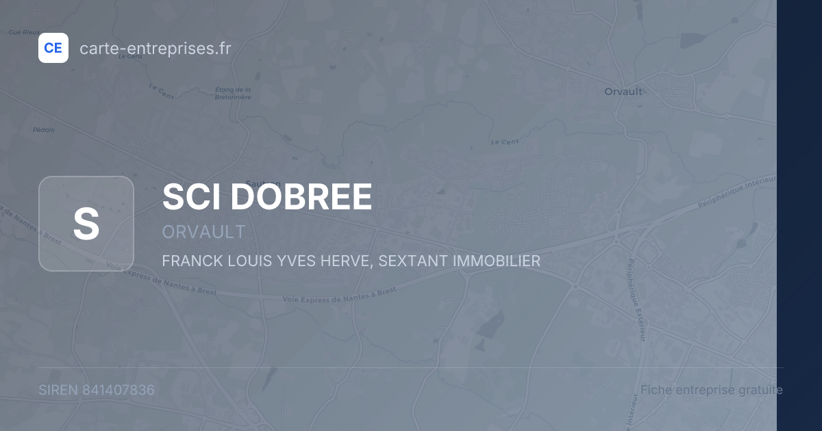 SCI DOBREE — 841407836 — fiche entreprise