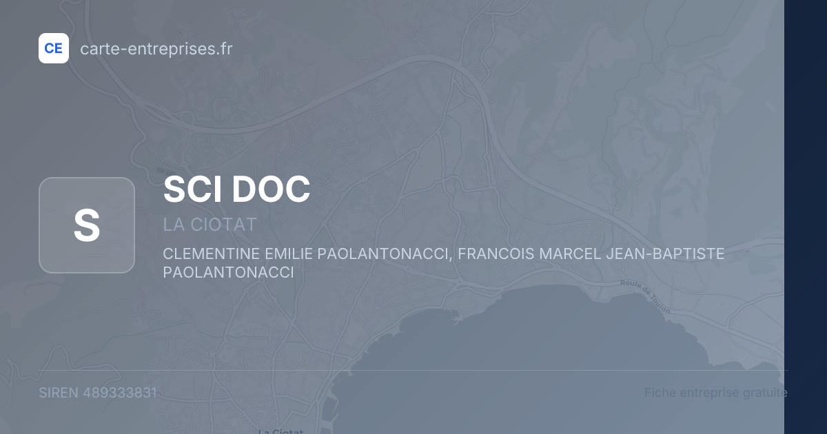 SCI DOC — 489333831 — fiche entreprise