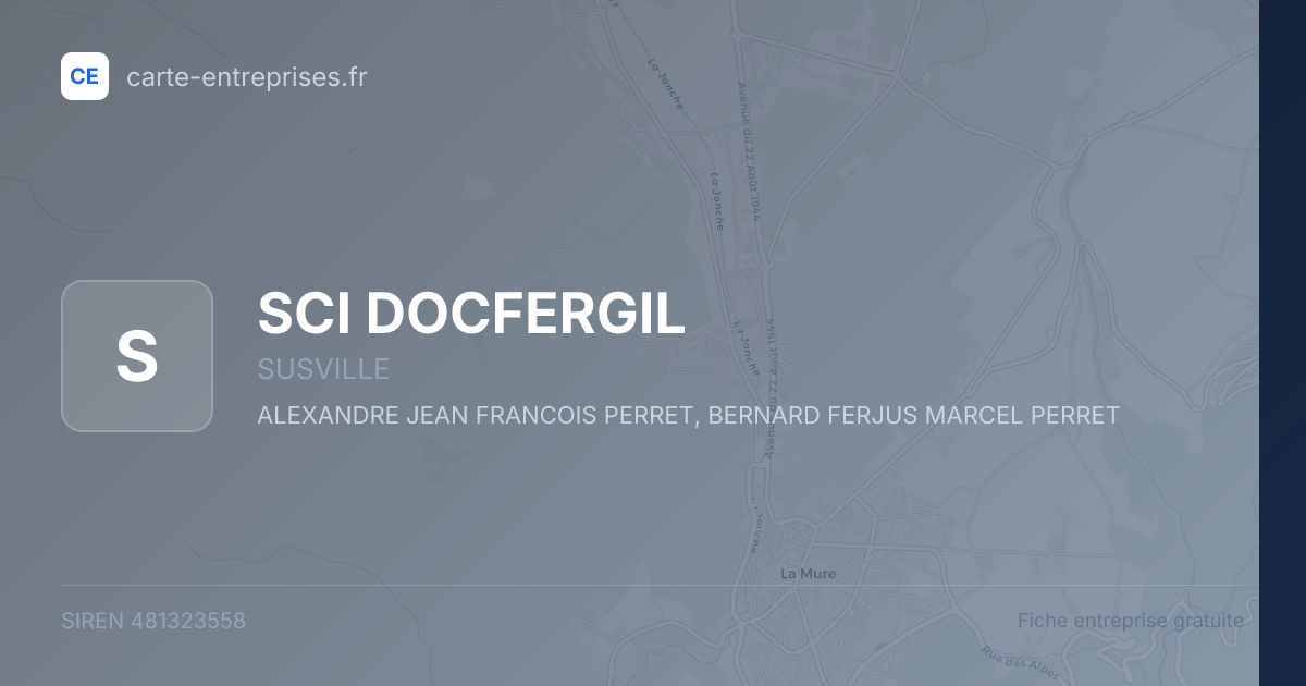 SCI DOCFERGIL — 481323558 — fiche entreprise