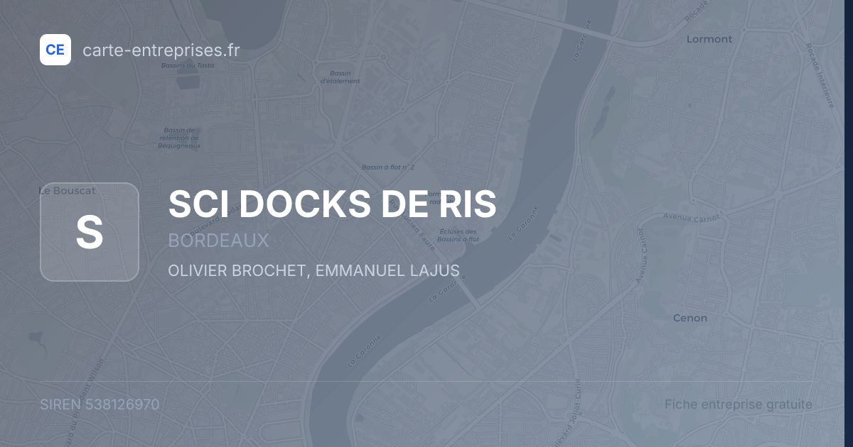 SCI DOCKS DE RIS — 538126970 — fiche entreprise