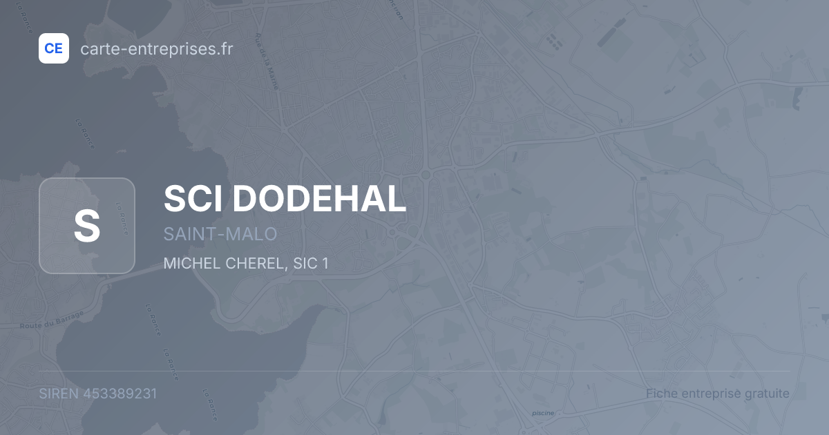SCI DODEHAL — 453389231 — fiche entreprise