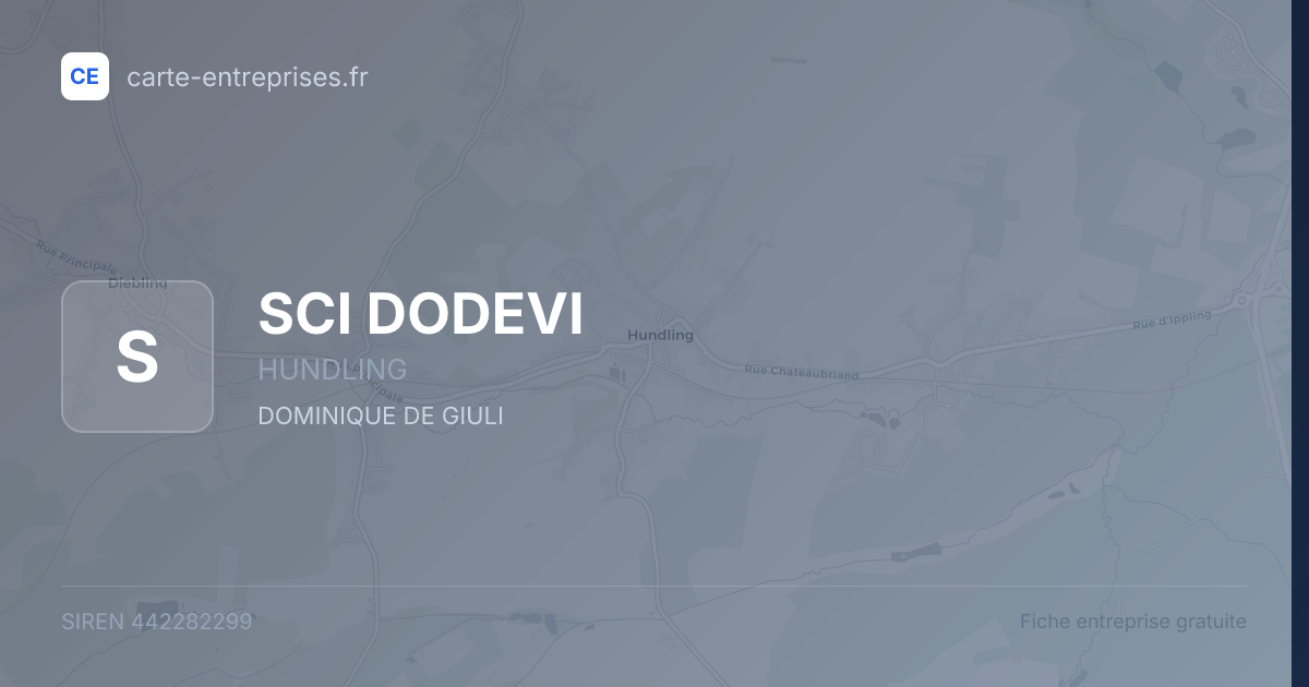 SCI DODEVI — 442282299 — fiche entreprise