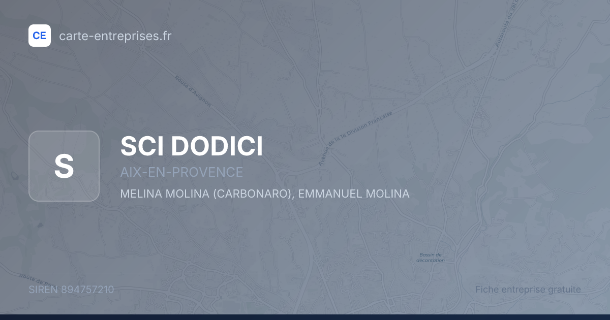 SCI DODICI — 894757210 — fiche entreprise