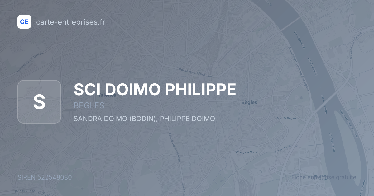 SCI DOIMO PHILIPPE — 522548080 — fiche entreprise