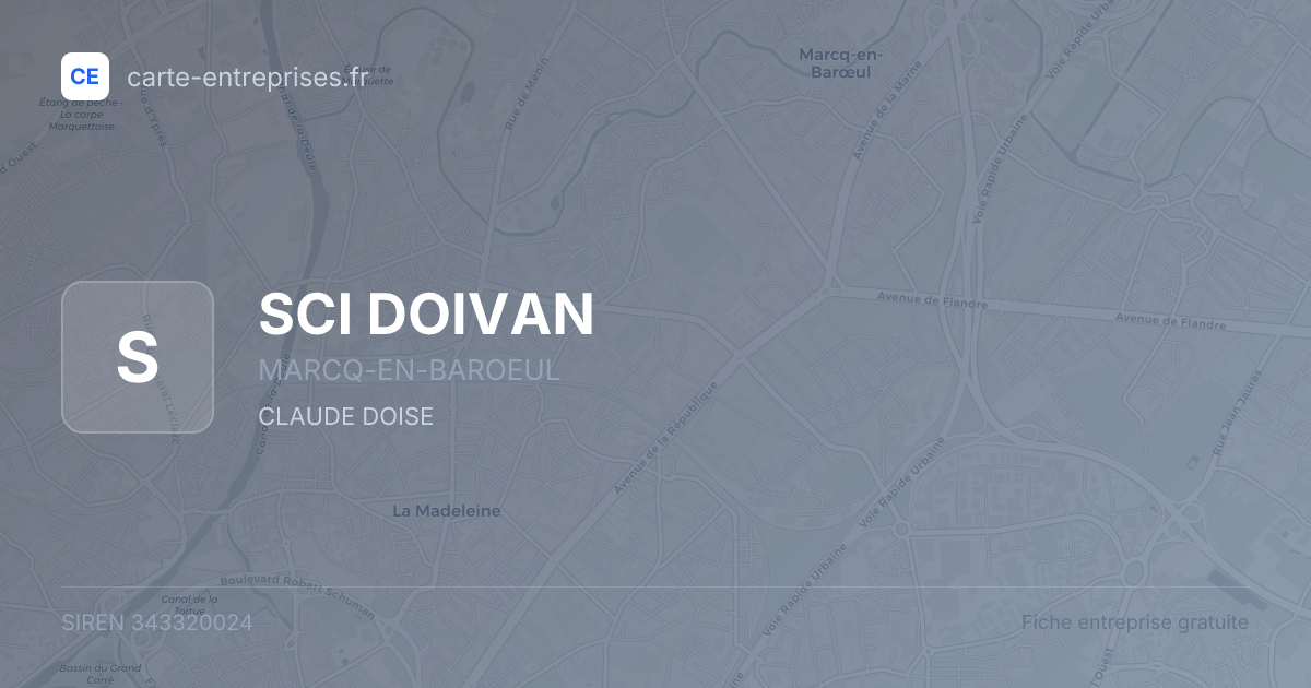 SCI DOIVAN — 343320024 — fiche entreprise