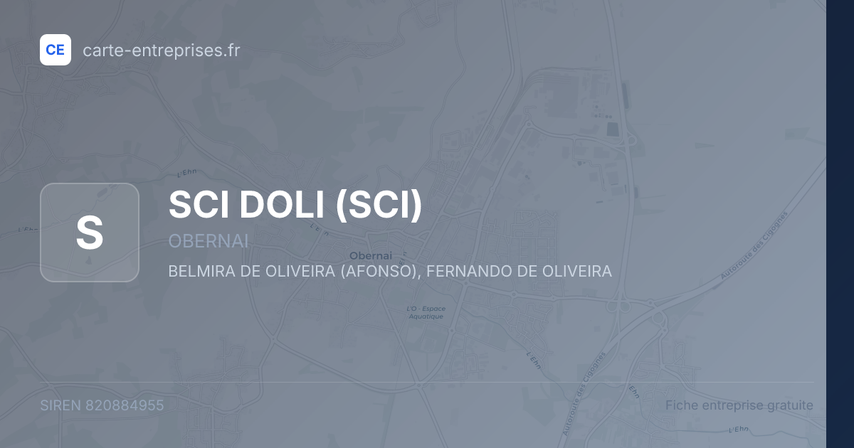 SCI DOLI (SCI) — 820884955 — fiche entreprise