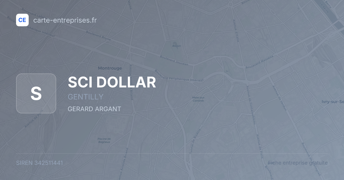 SCI DOLLAR — 342511441 — fiche entreprise