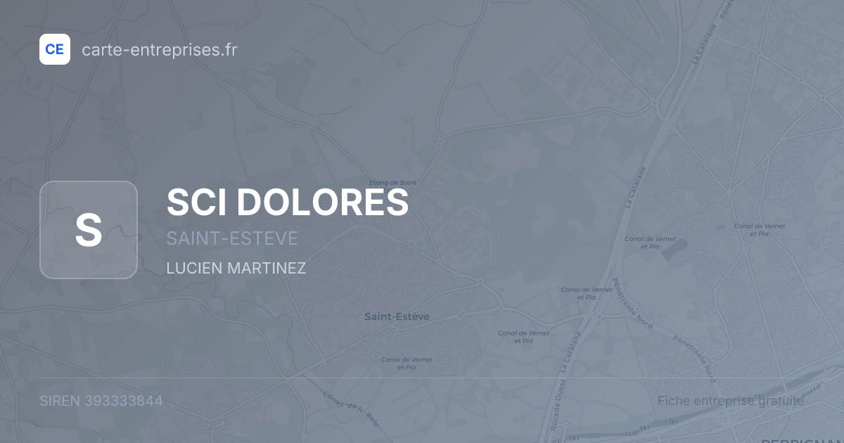 SCI DOLORES — 393333844 — fiche entreprise