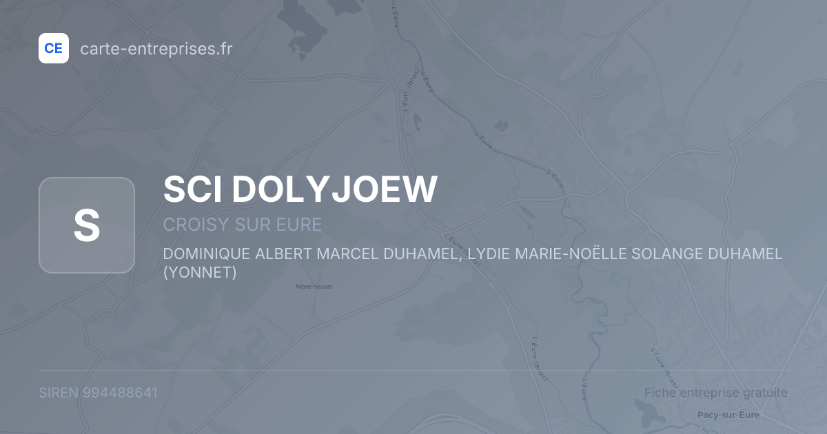 SCI DOLYJOEW — 994488641 — fiche entreprise