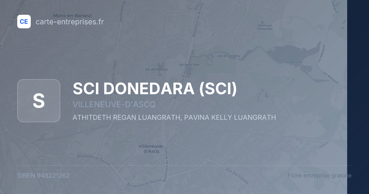 SCI DONEDARA (SCI) — 948221262 — fiche entreprise