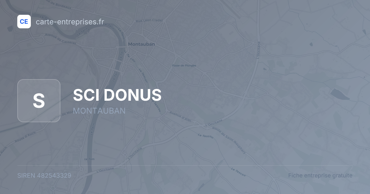 SCI DONUS — 482543329 — fiche entreprise