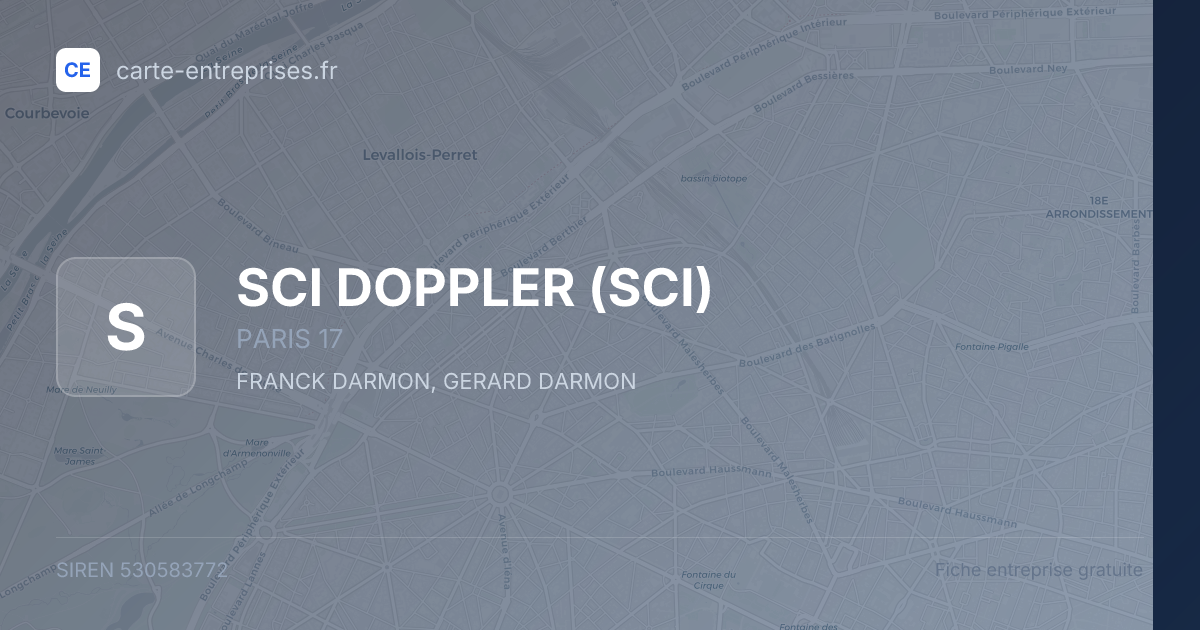 SCI DOPPLER (SCI) — 530583772 — fiche entreprise