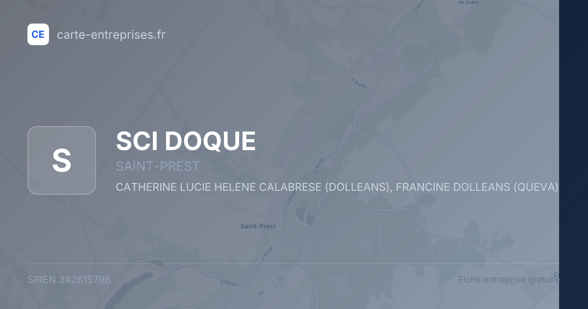 SCI DOQUE — 342615796 — fiche entreprise