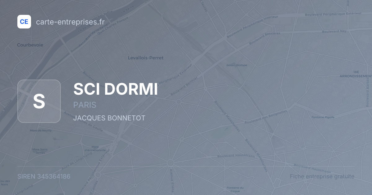 SCI DORMI — 345364186 — fiche entreprise