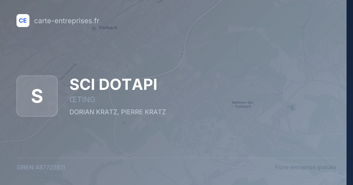 SCI DOTAPI — 487722811 — fiche entreprise