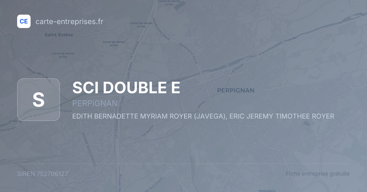 SCI DOUBLE E — 752706127 — fiche entreprise