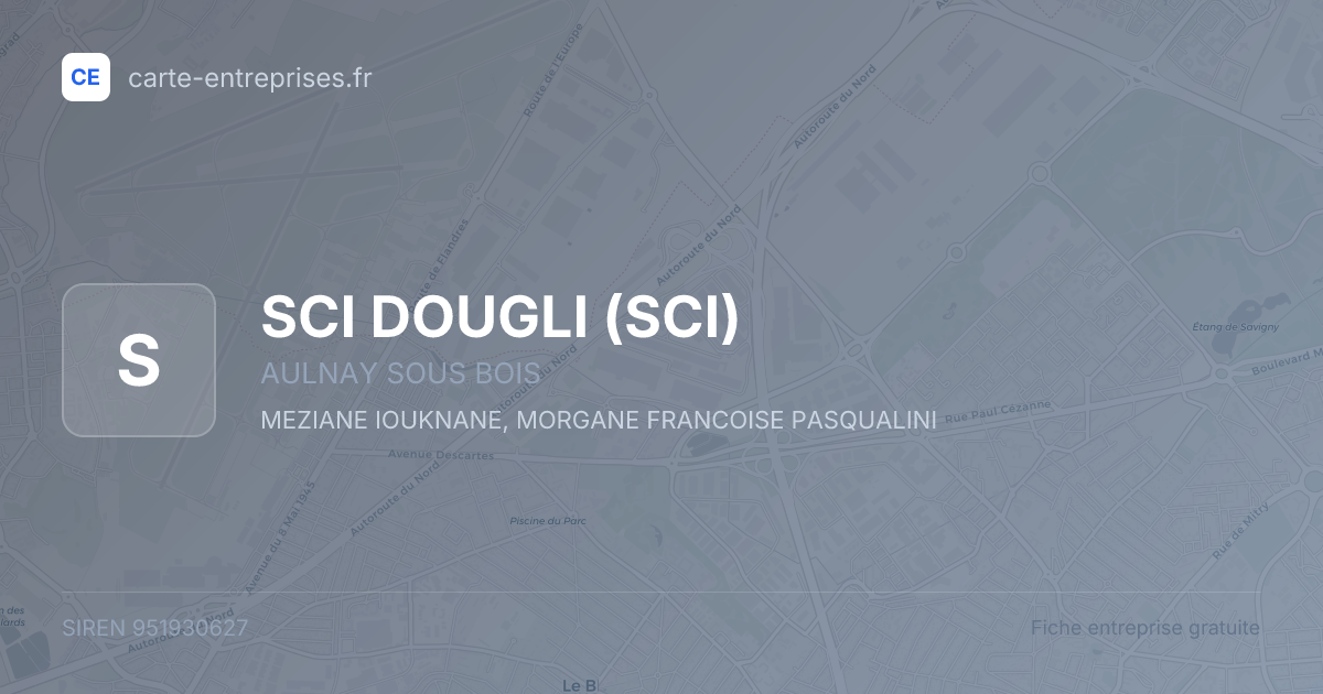 SCI DOUGLI (SCI) — 951930627 — fiche entreprise