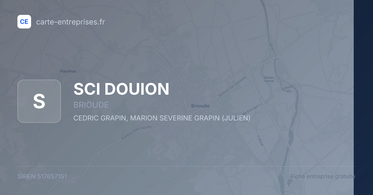 SCI DOUION — 517657151 — fiche entreprise