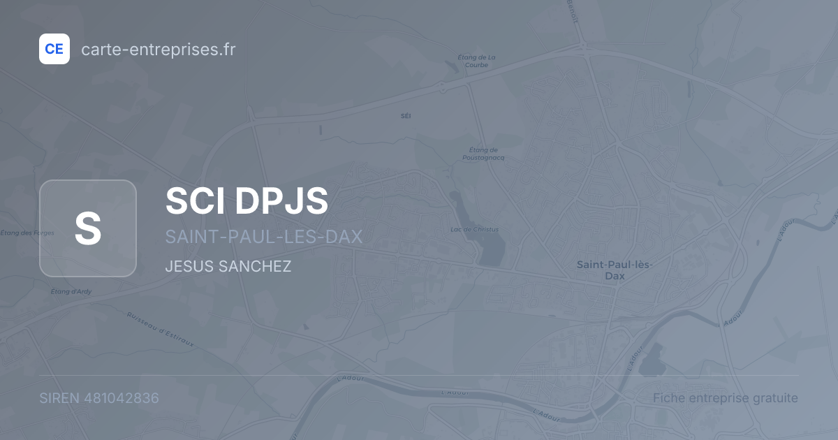 SCI DPJS — 481042836 — fiche entreprise