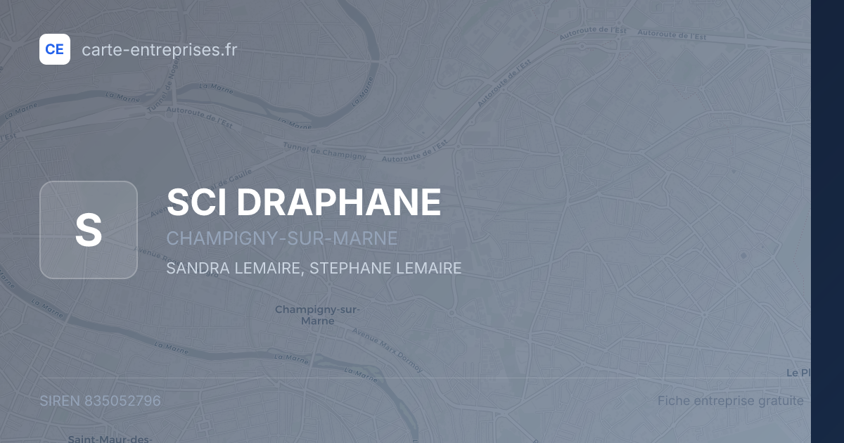 SCI DRAPHANE — 835052796 — fiche entreprise