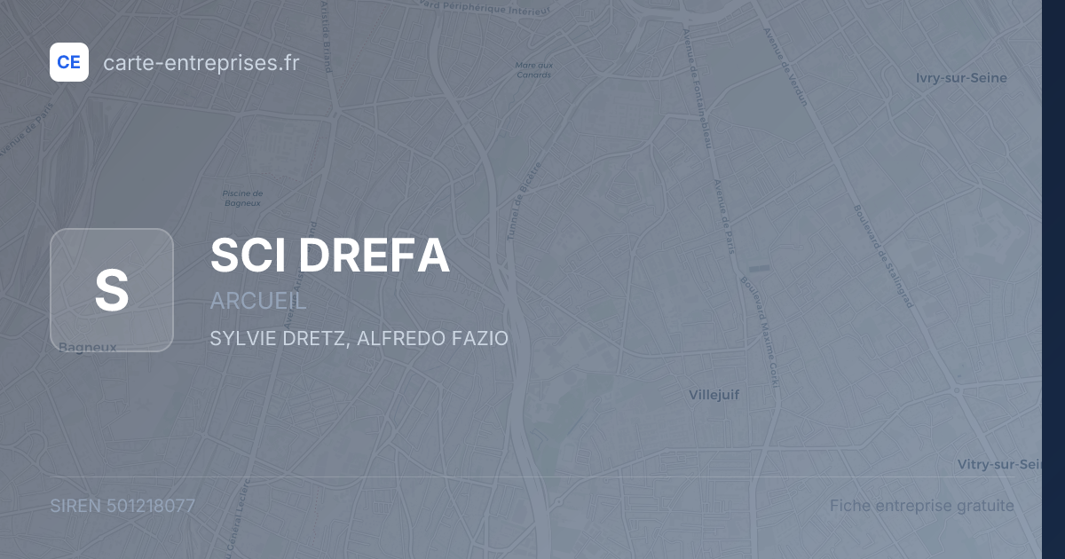SCI DREFA — 501218077 — fiche entreprise