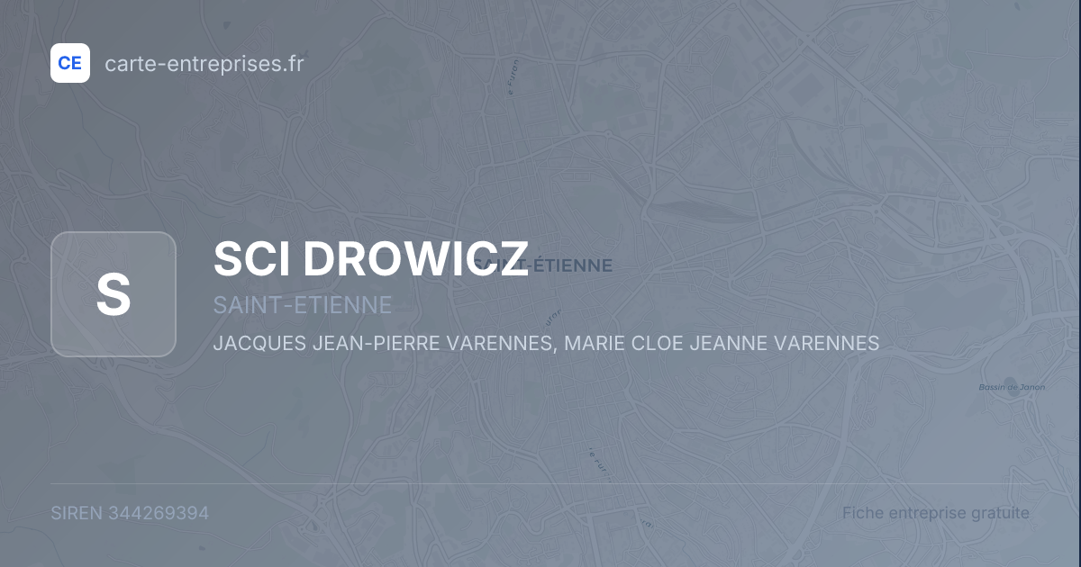 SCI DROWICZ — 344269394 — fiche entreprise