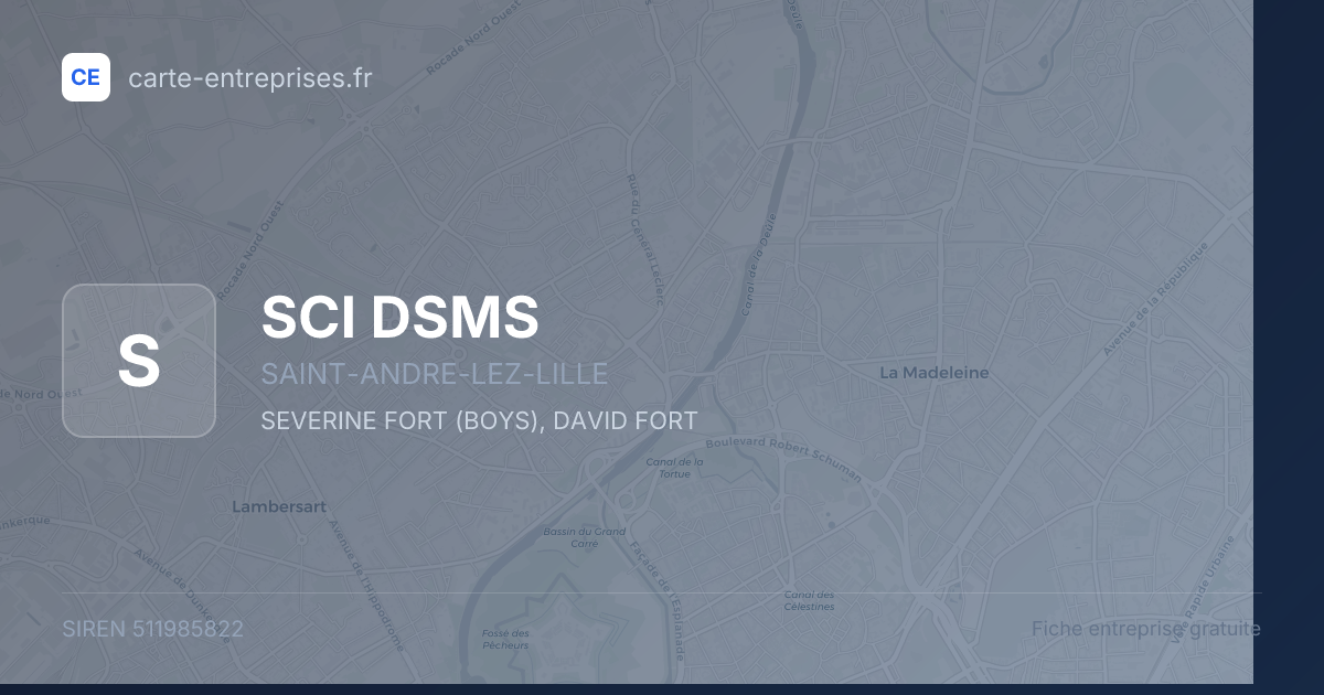 SCI DSMS — 511985822 — fiche entreprise